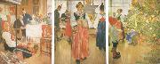 Carl Larsson Now it-s Christmas Again china oil painting reproduction